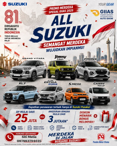 Promo Mobil Suzuki Agustus 2026